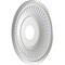Ekena Millwork Berkshire PVC Medallion (Canopies up to 7"), 16"OD x 3 1/2"ID x 1"P, Metallic Silver Metallic CMP16BECSV - alternate 2